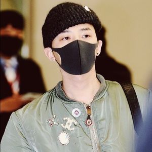 K-Pop 3D Fiber Black Face Mask